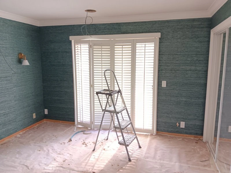 Plaster wall preparation historic home Fort Worth